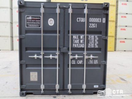 Container 20 Pieds Gris 1er voyage (Neuf)